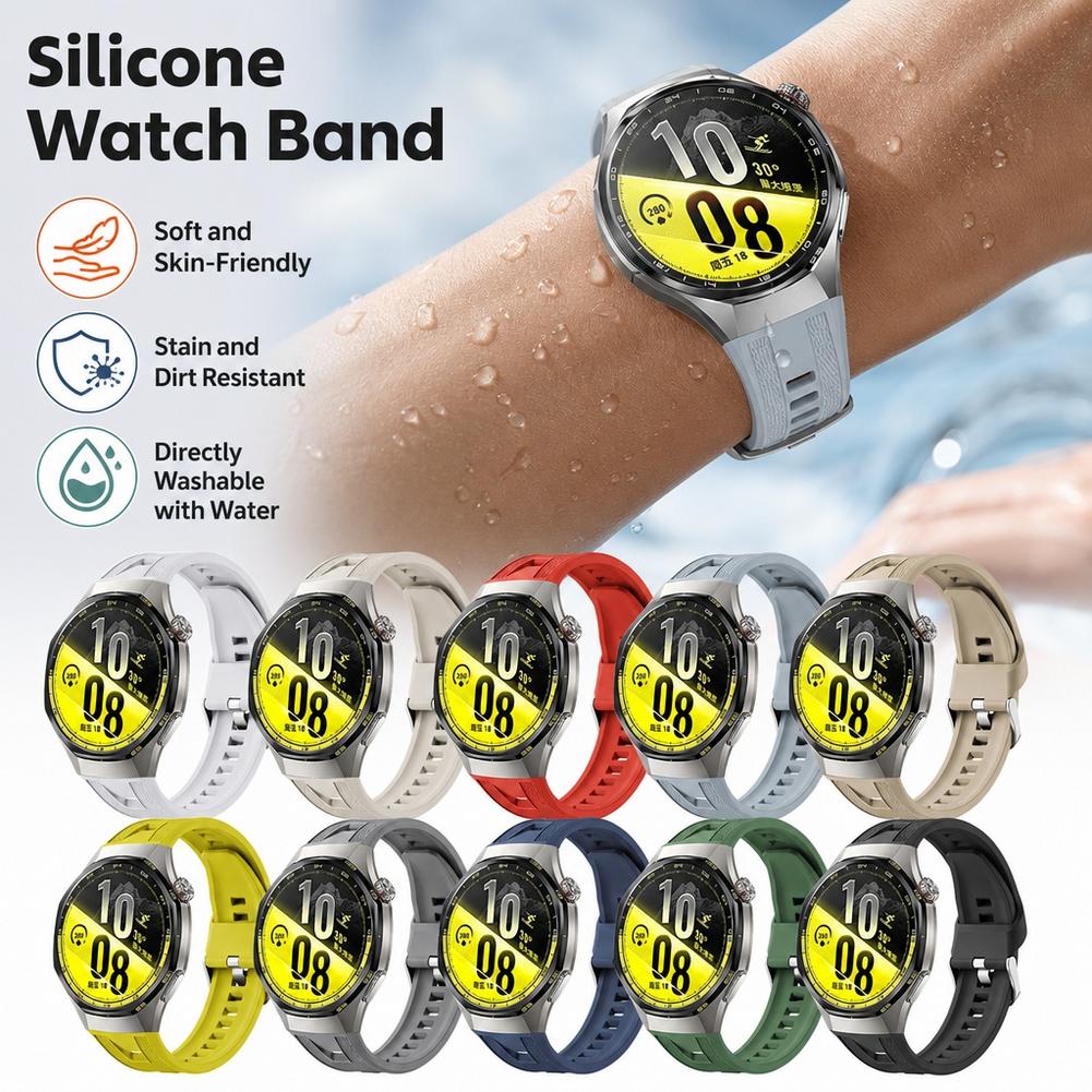 Silicone Band Replacement - حزام ساعة من السيليكون لساعة هواوي
