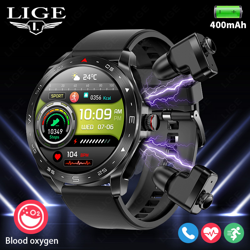 Smartwatch Store - LIGE-ساعة ذكية مقاومة للماء مع سماعات