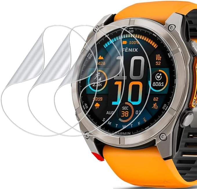 1-3 قطع من طبقة الهيدروجيل لسا - مراجعة Garmin Smartwatch Accessories وسعره