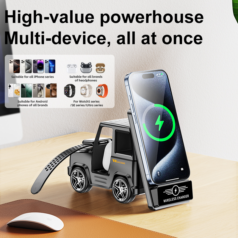شاحن لاسلكي متعدد الوظائف 3 في - مراجعة Wireless Charger Watch وسعره