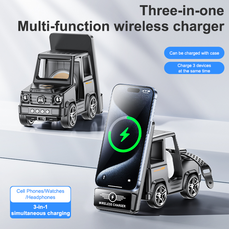 شاحن لاسلكي متعدد الوظائف 3 في - مراجعة Wireless Charger Watch وسعره