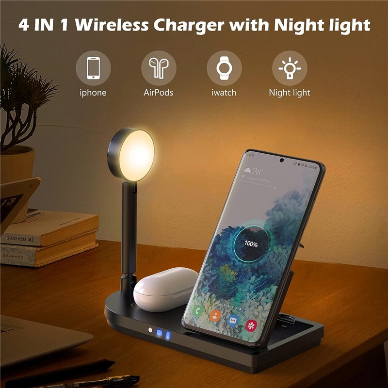 حامل شحن لاسلكي قابل للطي 3 في - مراجعة Wireless Charger Watch وسعره