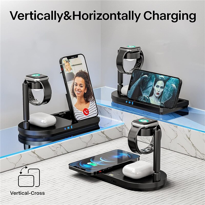 حامل شحن لاسلكي قابل للطي 3 في - مراجعة Wireless Charger Watch وسعره