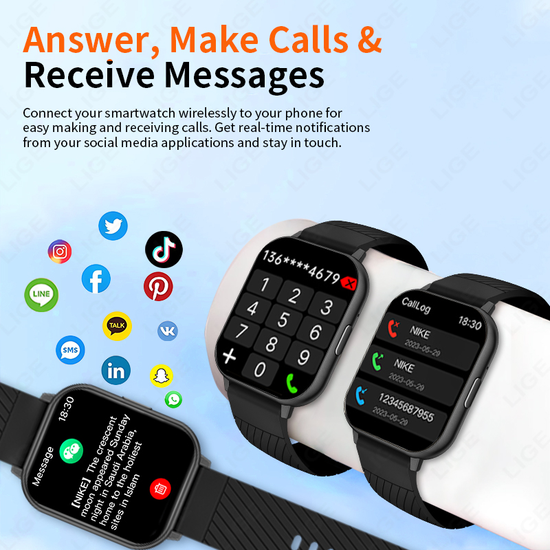 ساعة ذكية جديدة من LIGE لعام 2 - مراجعة Smartwatch Face وسعره