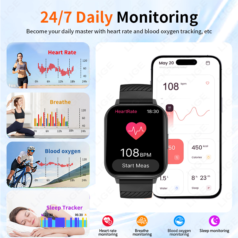 ساعة ذكية جديدة من LIGE لعام 2 - مراجعة Smartwatch Face وسعره