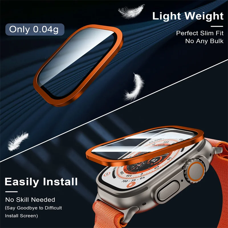 زجاج مقسى لساعة أبل الترا 49 م - مراجعة Watch Case Bumper وسعره