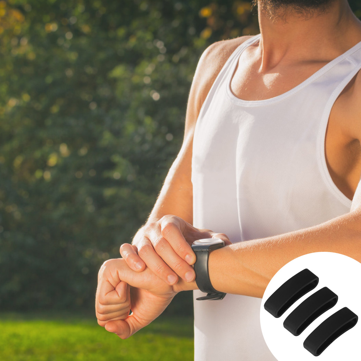 3 قطع من حلقات تثبيت حزام السا - مراجعة Silicone Band Replacement وسعره