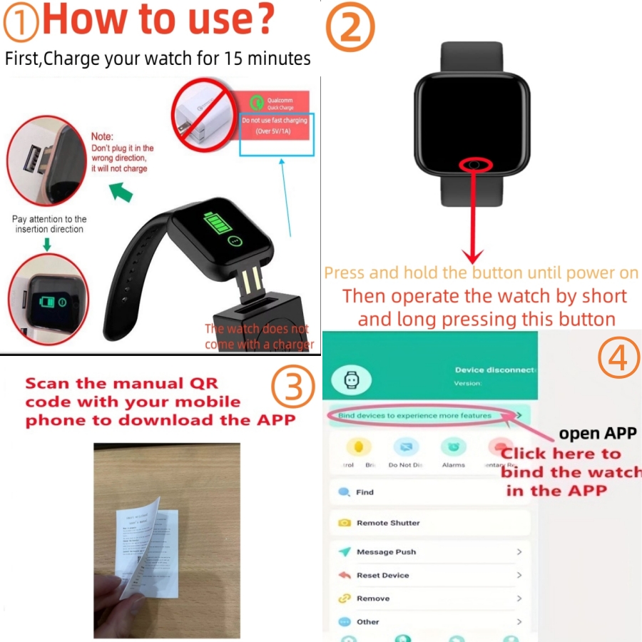 الرياضة Smartwatch سوار اللياق - مراجعة Android Smartwatch Accessories وسعره