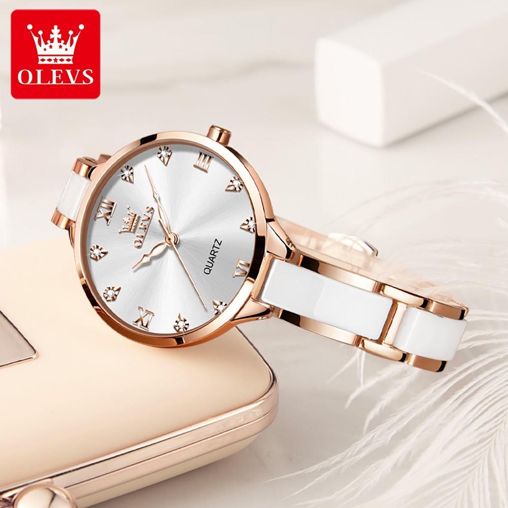 OLEVS 5872 ساعات نسائية كوارتز - مراجعة Accessories With Watch وسعره