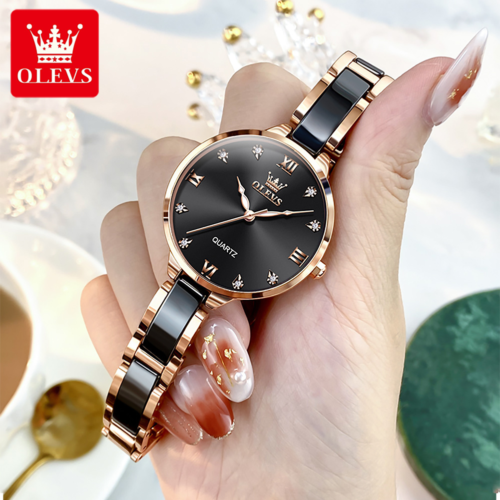 OLEVS 5872 ساعات نسائية كوارتز - مراجعة Accessories With Watch وسعره
