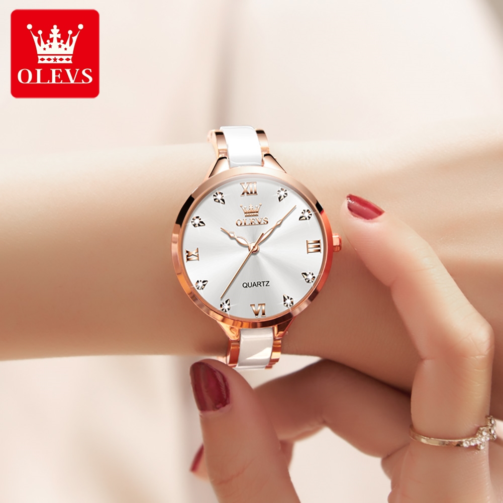 OLEVS 5872 ساعات نسائية كوارتز - مراجعة Accessories With Watch وسعره