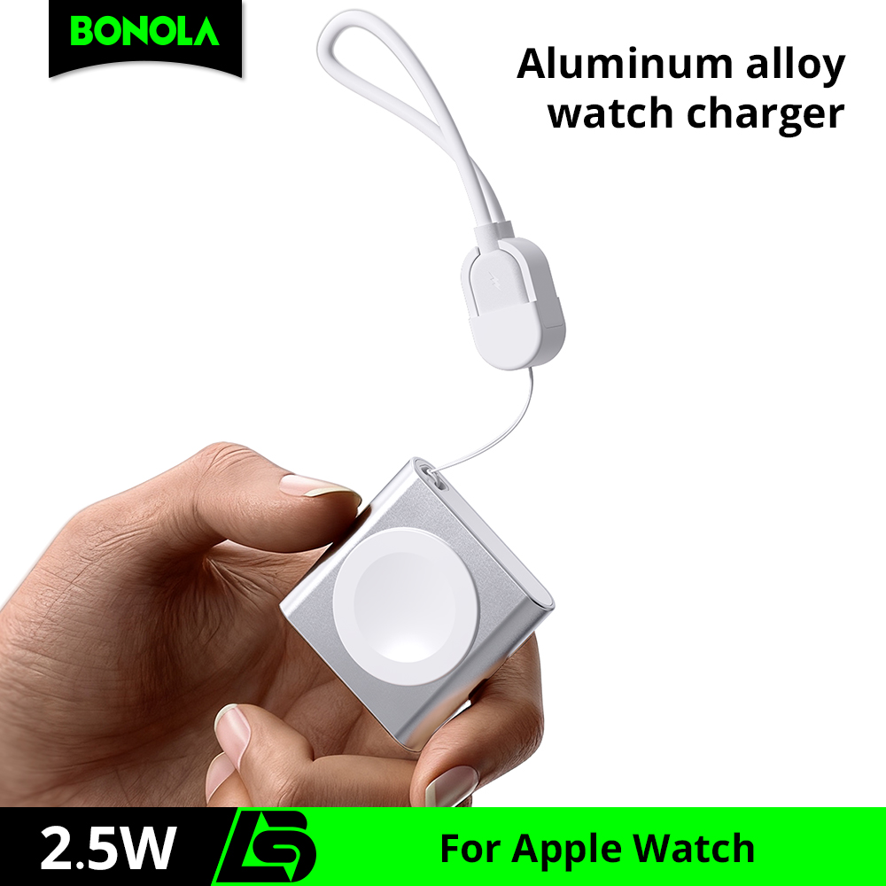 شاحن بونولا لساعة أبل، كابل US - مراجعة Wireless Charger Watch وسعره
