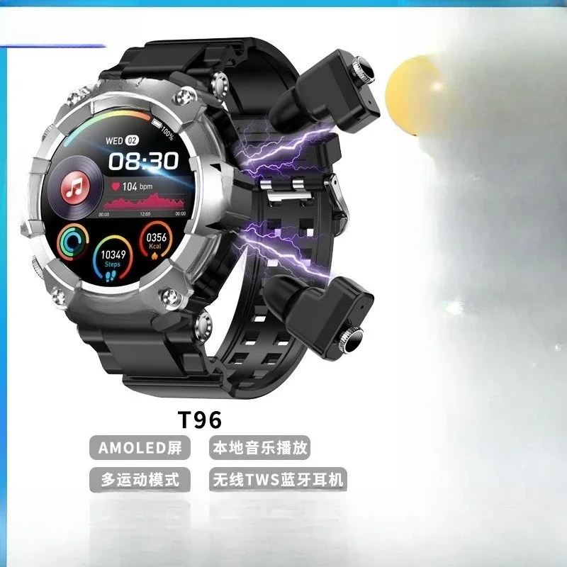 مراقبة الصحة T96 المشهورة، مسا - مراجعة Smartwatch Headset وسعره