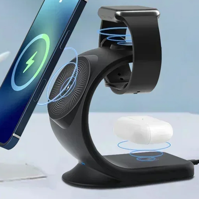 شاحن لاسلكي مغناطيسي 3 في 1 مح - مراجعة Wireless Charger Watch وسعره
