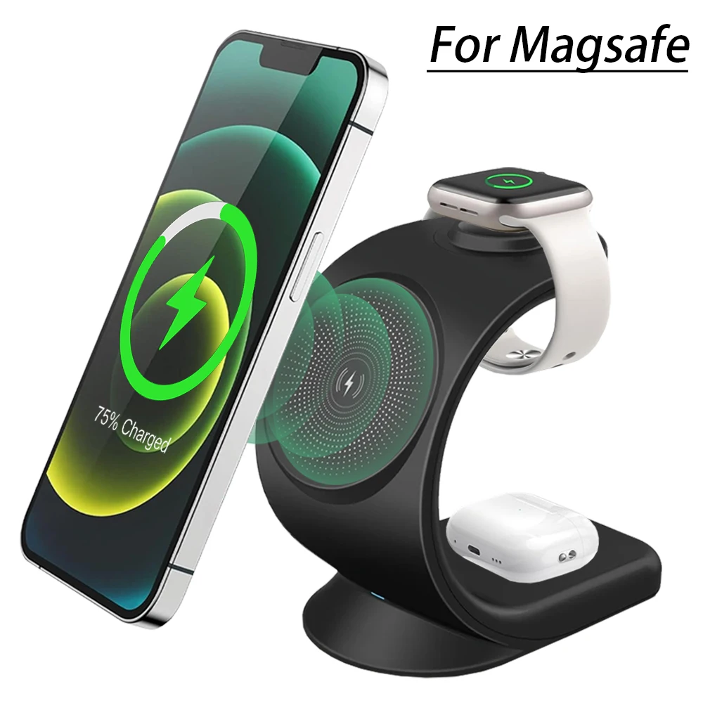 شاحن لاسلكي مغناطيسي 3 في 1 مح - مراجعة Wireless Charger Watch وسعره