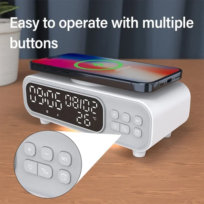 15 واط شاحن لاسلكي الوقت المنب - مراجعة Wireless Charger Watch وسعره