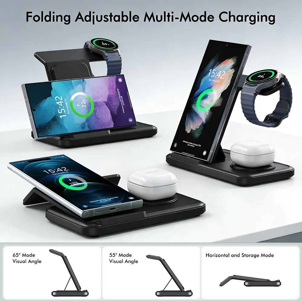 محطة شحن لاسلكية 3 في 1 لهواتف - مراجعة Wireless Charger Watch وسعره