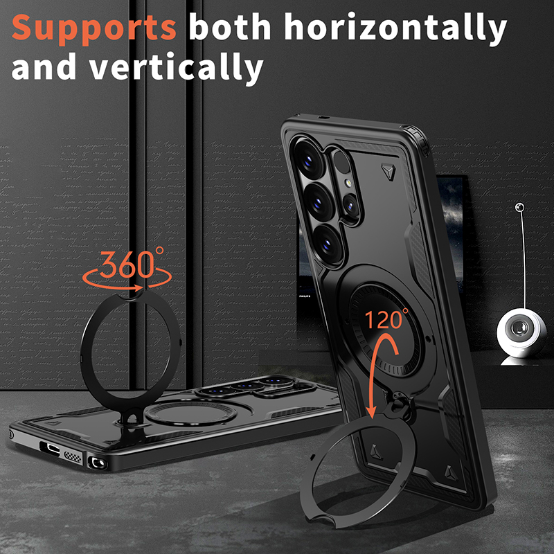 360 °   غطاء هاتف دوار مقاوم ل - مراجعة Magnetic Charging Stand وسعره
