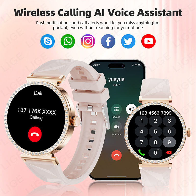 LIGE جديد نظام تحديد المواقع ب - مراجعة Smartwatch Face وسعره