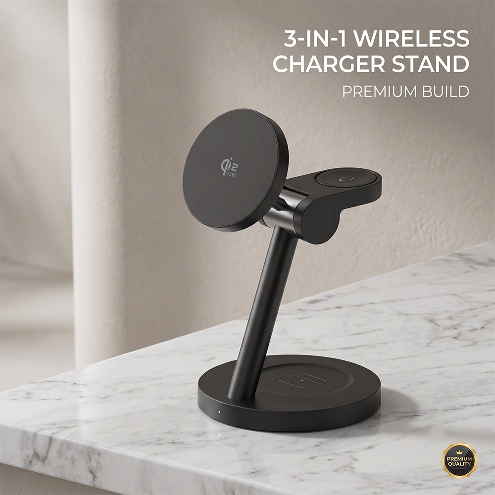 قاعدة شحن لاسلكي مغناطيسي سريع - مراجعة Wireless Charger Watch وسعره