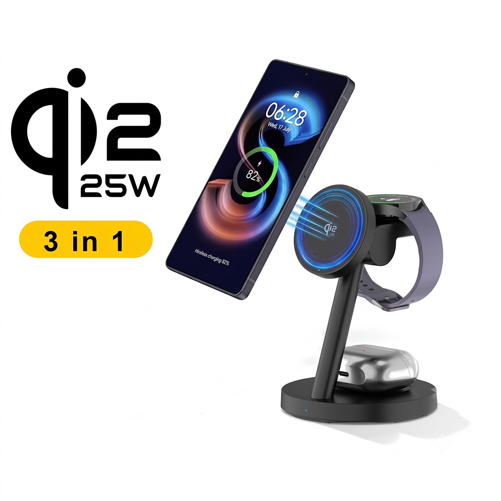 قاعدة شحن لاسلكي مغناطيسي سريع - مراجعة Wireless Charger Watch وسعره