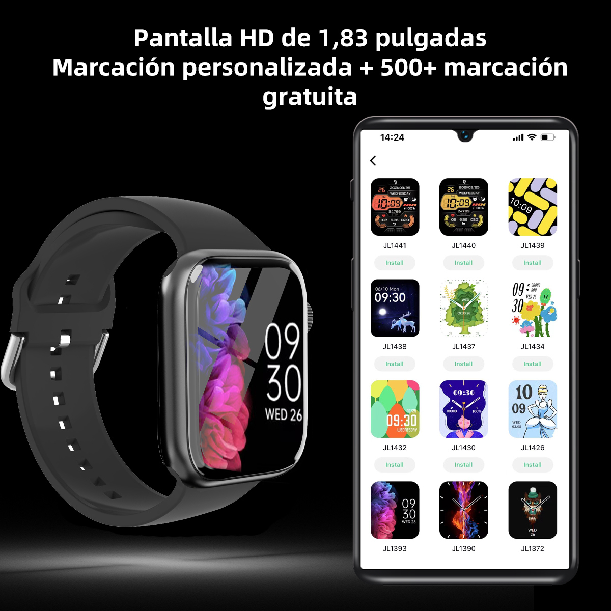 ساعة ذكية رياضية عصرية للرجال  - مراجعة Smartwatch Face وسعره