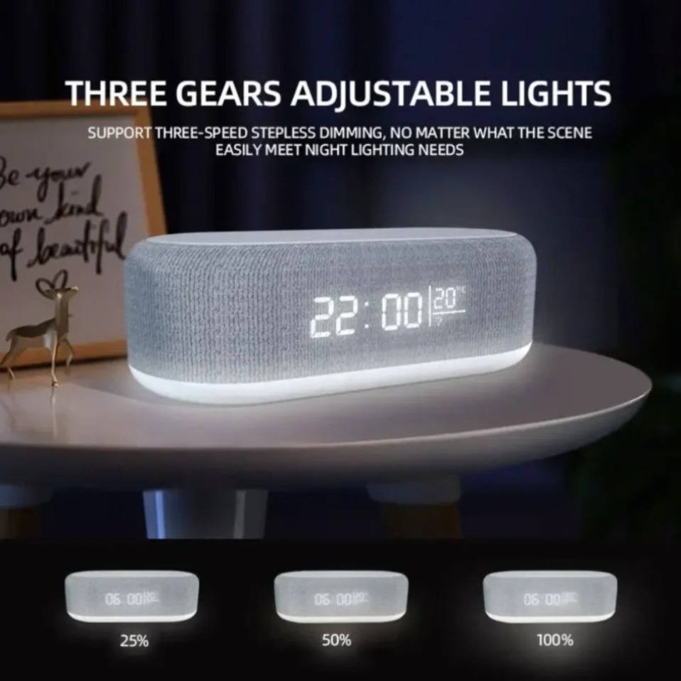 شاحن لاسلكي مع منبه للهاتف ومص - مراجعة Wireless Charger Watch وسعره