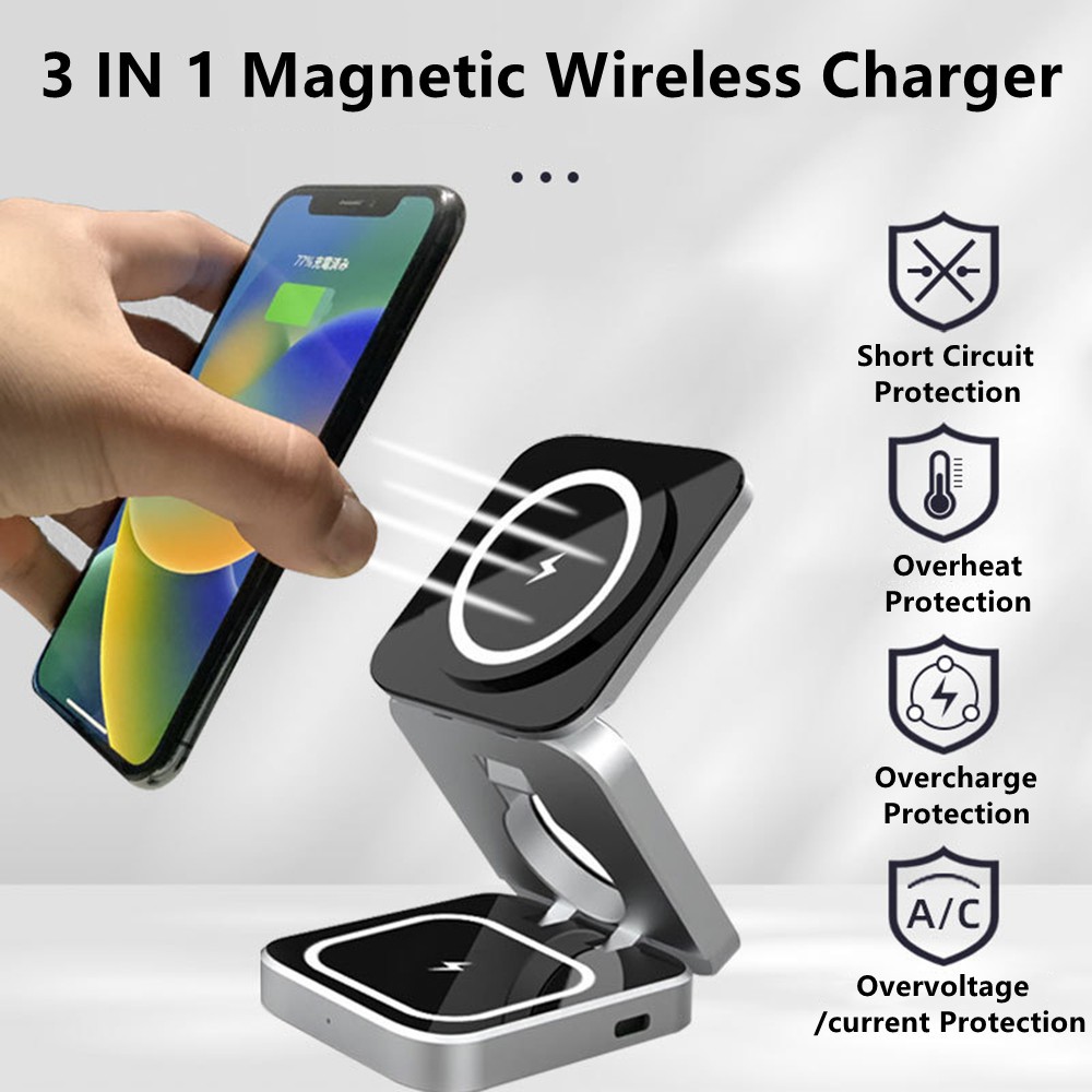 محطة شاحن لاسلكية مغناطيسية قا - مراجعة Wireless Charger Watch وسعره