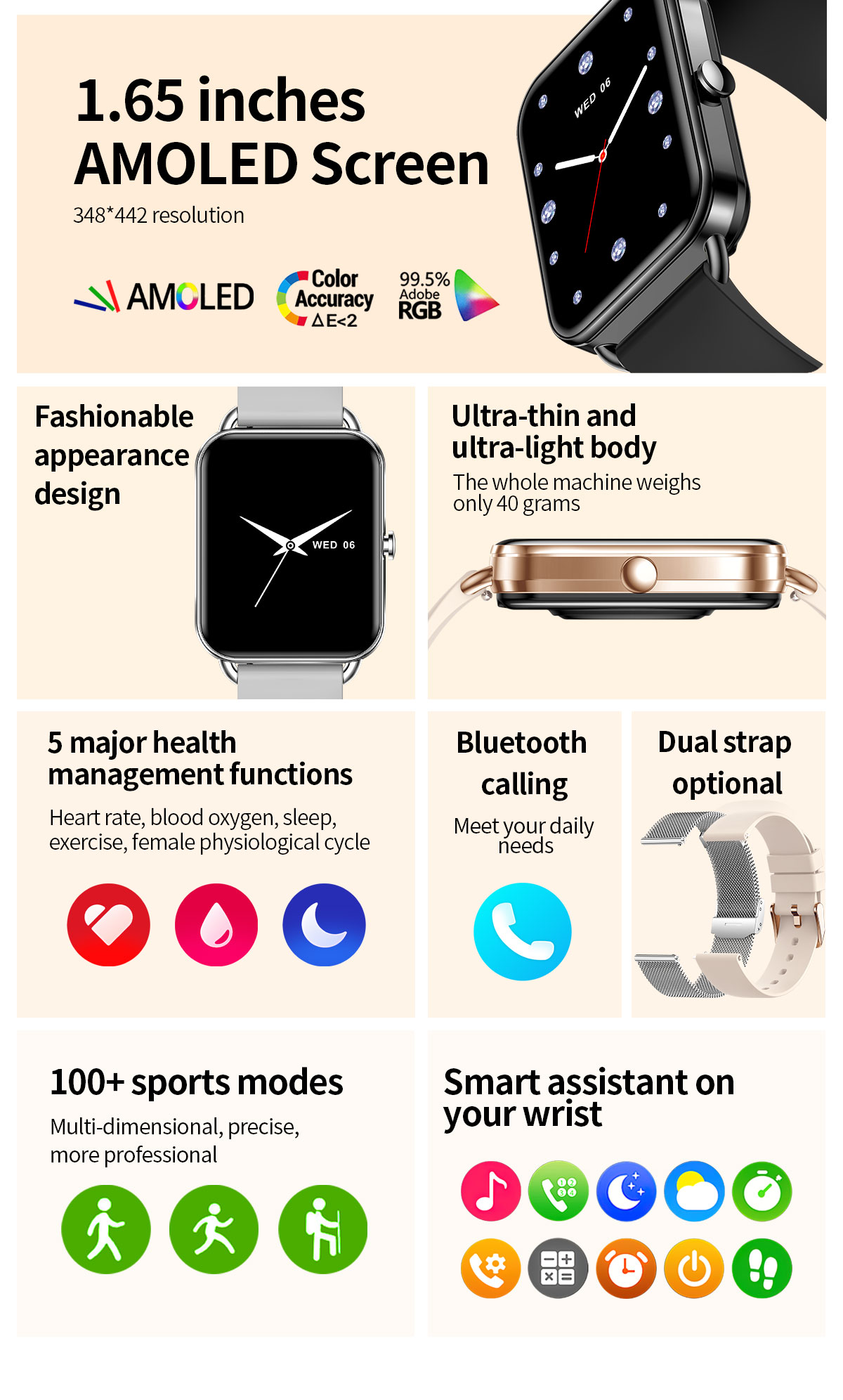 2024 ساعة ذكية هاتف أندرويد 1. - مراجعة Android Smartwatch Accessories وسعره