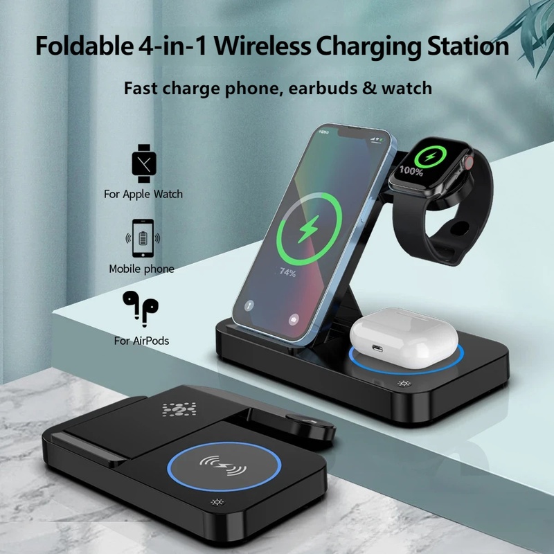 محطة شحن لاسلكية قابلة للطي 4  - مراجعة Wireless Charger Watch وسعره