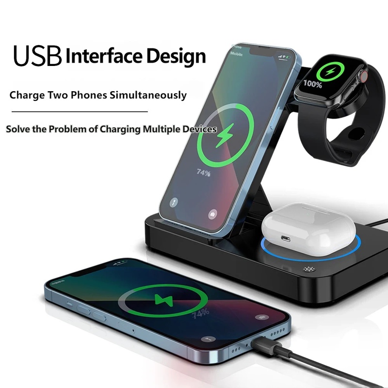 محطة شحن لاسلكية قابلة للطي 4  - مراجعة Wireless Charger Watch وسعره