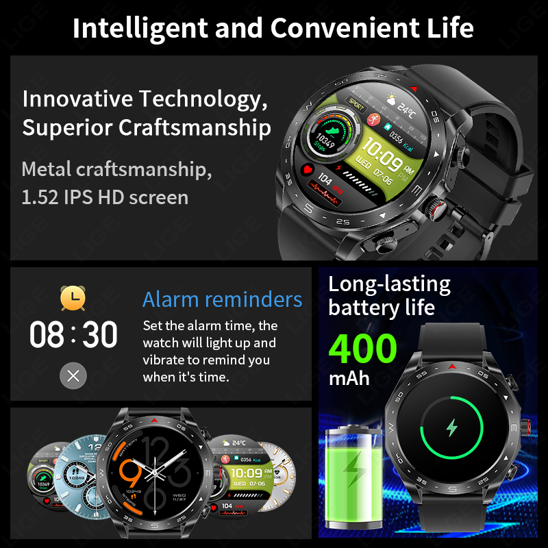 LIGE-ساعة ذكية مقاومة للماء مع - مراجعة Smartwatch Store وسعره