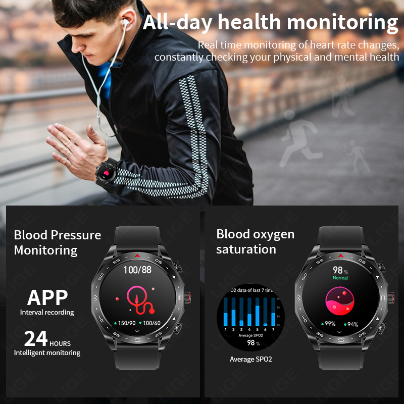 LIGE-ساعة ذكية مقاومة للماء مع - مراجعة Smartwatch Store وسعره